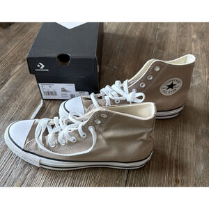 Converse Chuck Taylor All Star Hi top Shoes Mens 8 womens 10 Vintage Brown Tan